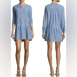 Soft Joie “Amiri” Linen-Blend Shift Dress